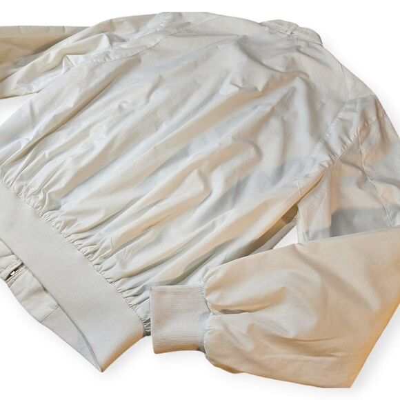 Vintage Members Only White Full Zip Windbreaker Jacket - Picture 6 of 9